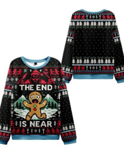 Alternative view of 2025 Christmas Gingerbread Man Disaster Is Coming Ugly Sweater  