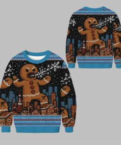2025 Christmas Gingerbread Monster Ugly Sweater  