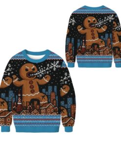 Alternative view of 2025 Christmas Gingerbread Monster Ugly Sweater  