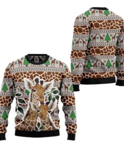 Alternative view of 2025 Christmas Giraffe Family Ugly Christmas Sweater  