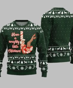 Alternative view of 2025 Christmas Girl Candy Have A Naughty Little Christmas Ugly Christmas Sweater  