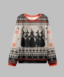 Alternative view of 2025 Christmas Girls Will Be Girls Witch Ugly Christmas Sweater  