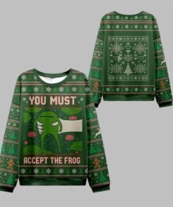 2025 Christmas Give You Frog Ugly Christmas Sweater  