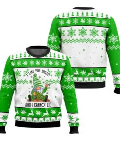 Alternative view of 2025 Christmas Gnome I Like Big Buds And I Cannot Lie Ugly Christmas Sweater  