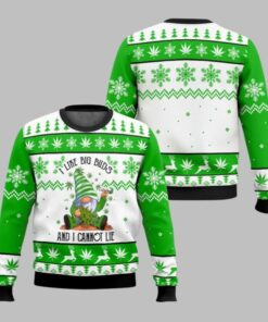 2025 Christmas Gnome I Like Big Buds And I Cannot Lie Ugly Christmas Sweater  