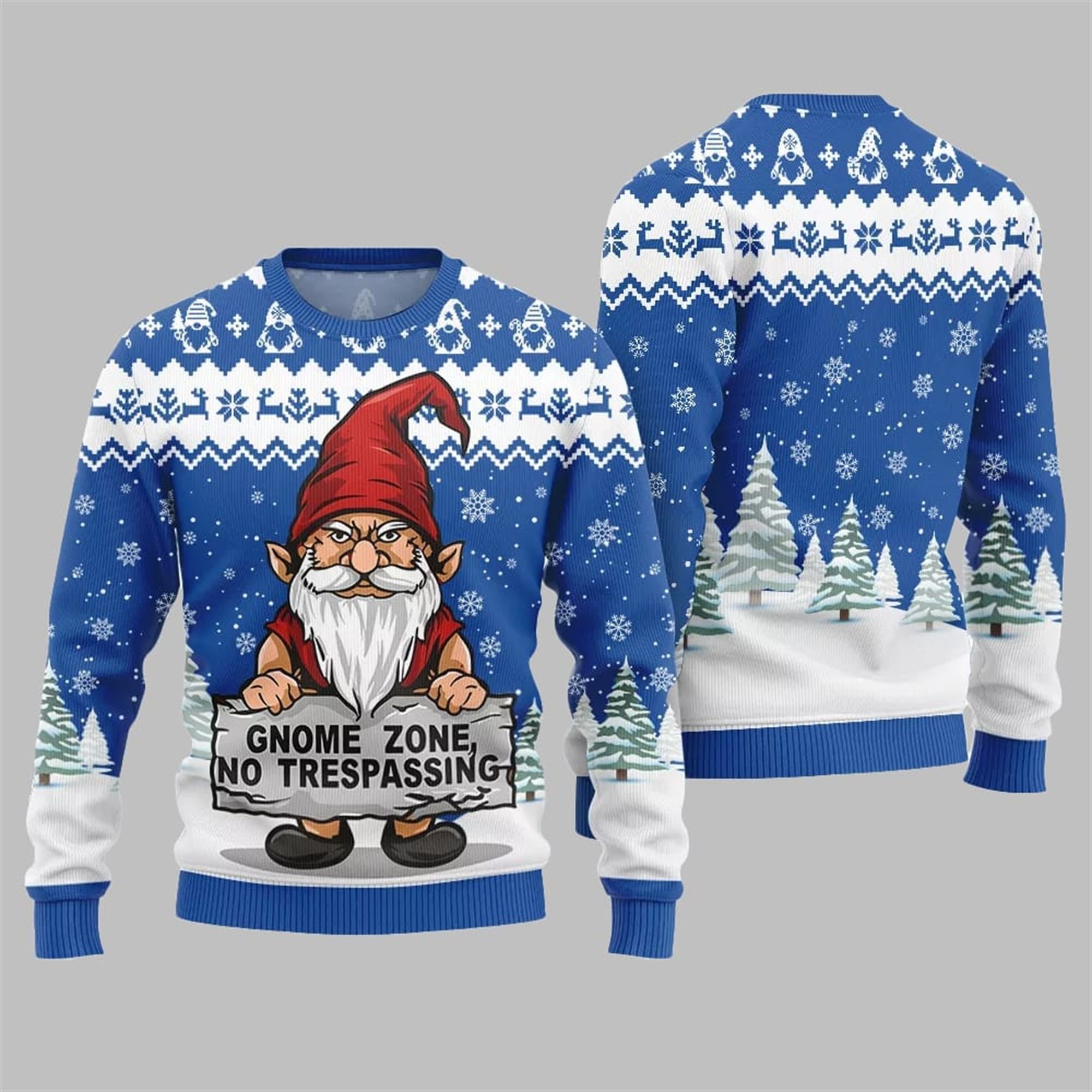 2025 Christmas Gnome Zone Ugly Christmas Sweater - Grishko.com