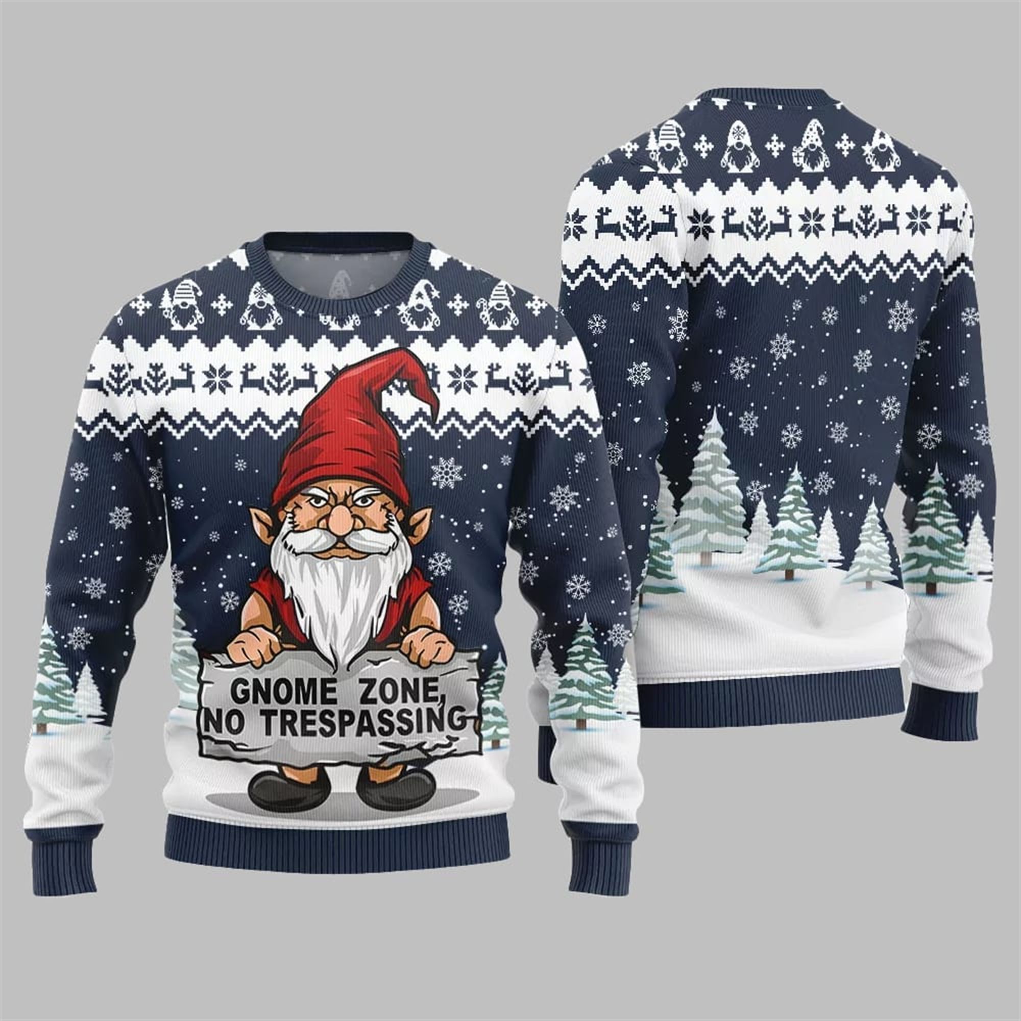 2025 Christmas Gnome Zone Ugly Christmas Sweater - Image 4