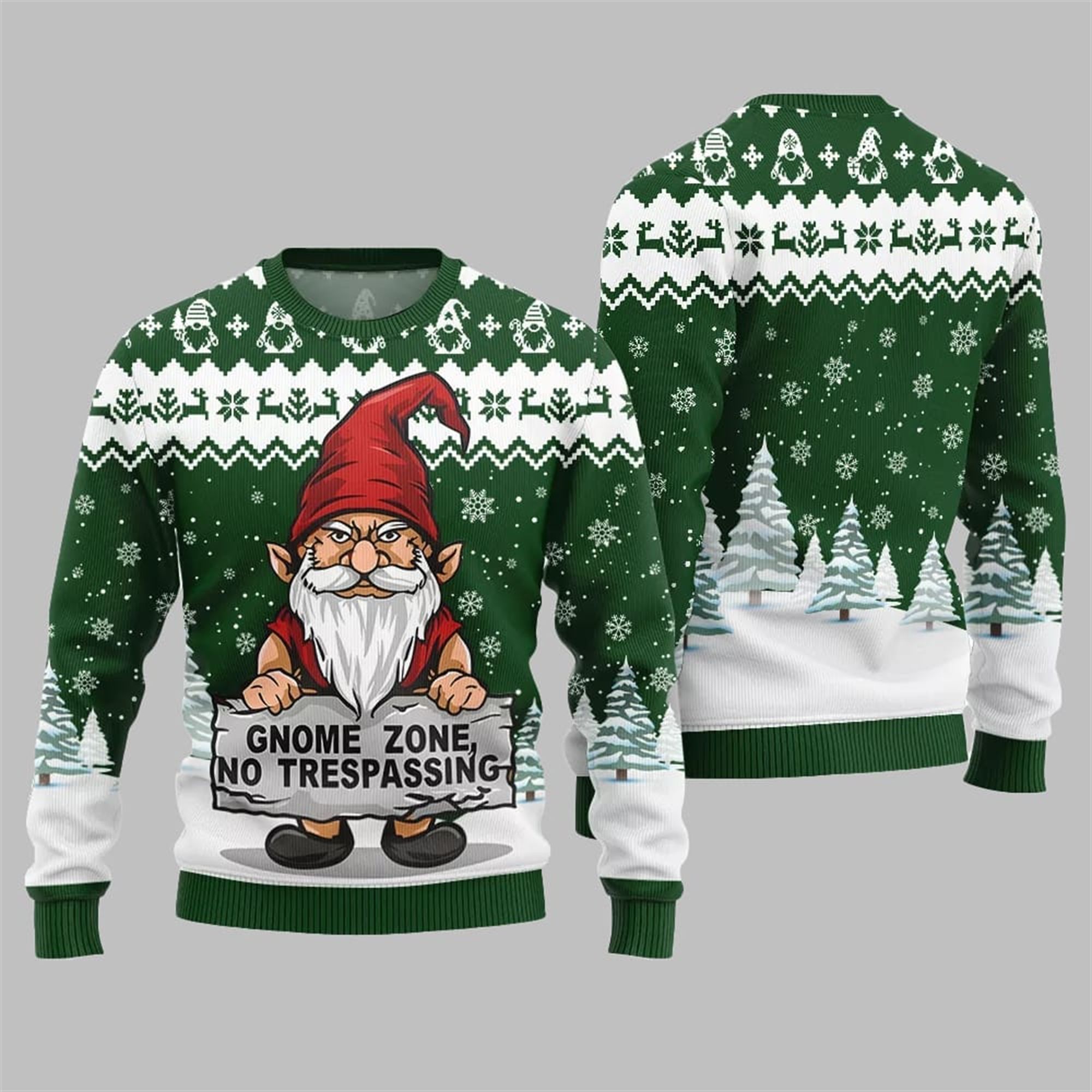 2025 Christmas Gnome Zone Ugly Christmas Sweater - Image 3