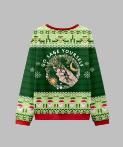 Alternative view of 2025 Christmas Go Sage Yourself Ugly Christmas Sweater  