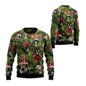 Alternative view of 2025 Christmas Goats Christmas Ugly Christmas Sweater - Grishko.com