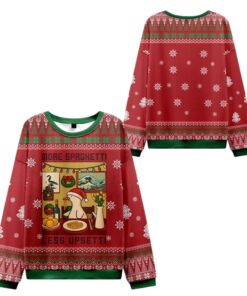 Alternative view of 2025 Christmas Goose Less Upsetti More Spaghetti Ugly Sweater  