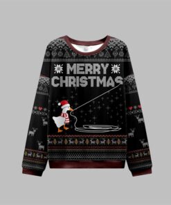 Alternative view of 2025 Christmas Goose Pulling Out Its Wool Ugly Sweater  