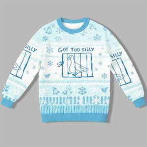 2025 Christmas Got Too Silly Meme Ugly Sweater - Grishko.com