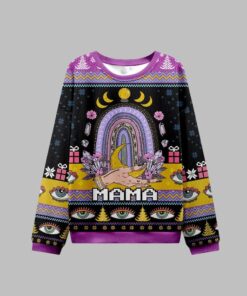 Alternative view of 2025 Christmas Gothic Mama Rainbow Ugly Christmas Sweater  