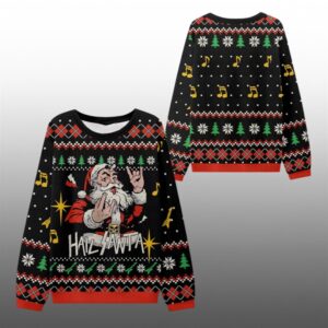 2025 Christmas Hail Santa Claus Ugly Sweater - Grishko.com