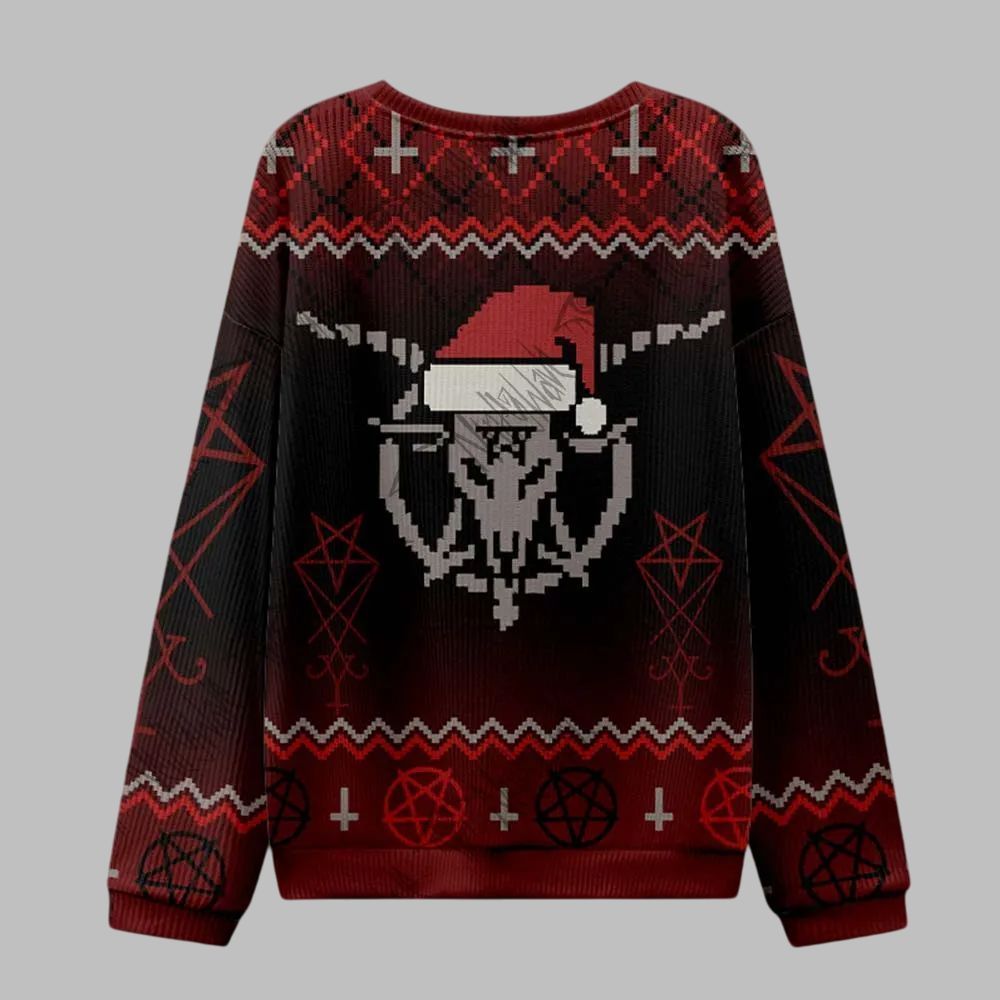 2025 Christmas Hail Santa Ugly Christmas Sweater - Grishko.com - Image 3