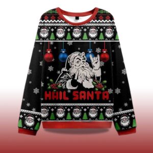 Alternative view of 2025 Christmas Hail Santa Ugly Sweater