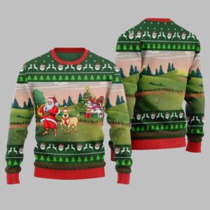 2025 Christmas Happy Christmas Farm Ugly Christmas Sweater - Grishko.com
