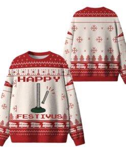 Alternative view of 2025 Christmas Happy Festivus Ugly Sweater  