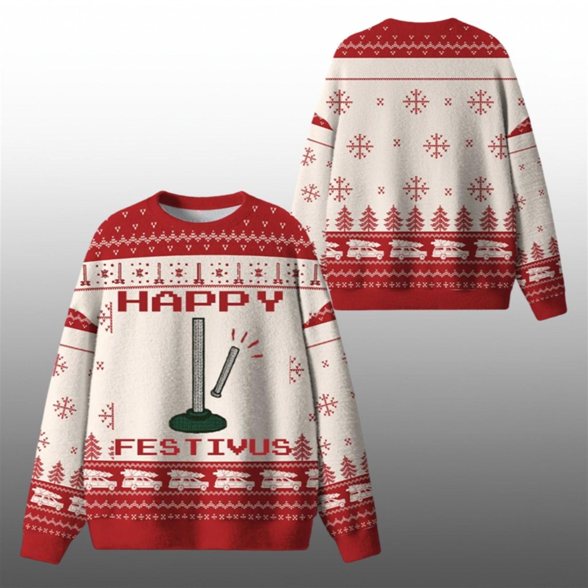 2025 Christmas Happy Festivus Ugly Sweater - Grishko.com