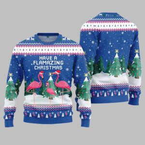 2025 Christmas Have A Flamazing Christmas Ugly Christmas Sweater - Grishko.com