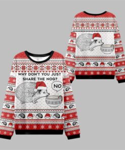 2025 Christmas Hedgehog Rejection Ugly Sweater  