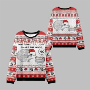 2025 Christmas Hedgehog Rejection Ugly Sweater - Grishko.com