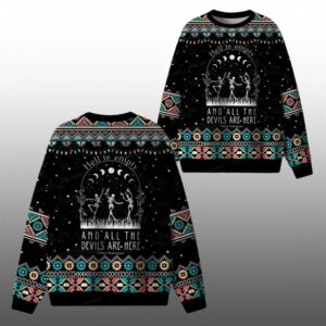 2025 Christmas Hell Is Empty And All The Devils Are Here Ugly Sweater - Grishko.com