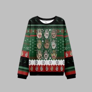 Alternative view of 2025 Christmas Helping Hands Ugly Christmas Sweater - Grishko.com