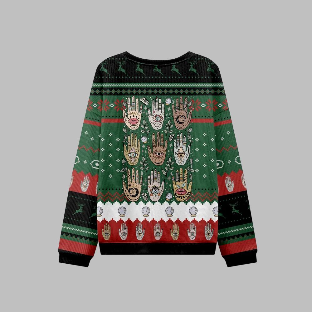 2025 Christmas Helping Hands Ugly Christmas Sweater - Image 3