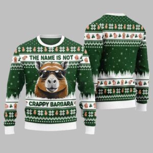 Alternative view of 2025 Christmas Hilarious Capybara Ugly Christmas Sweater - Grishko.com