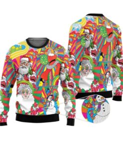 Alternative view of 2025 Christmas Hippie Santa Ugly Christmas Sweater  
