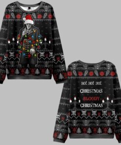 2025 Christmas Ho! Ho! Ho! Bloody Ugly Christmas Sweater  