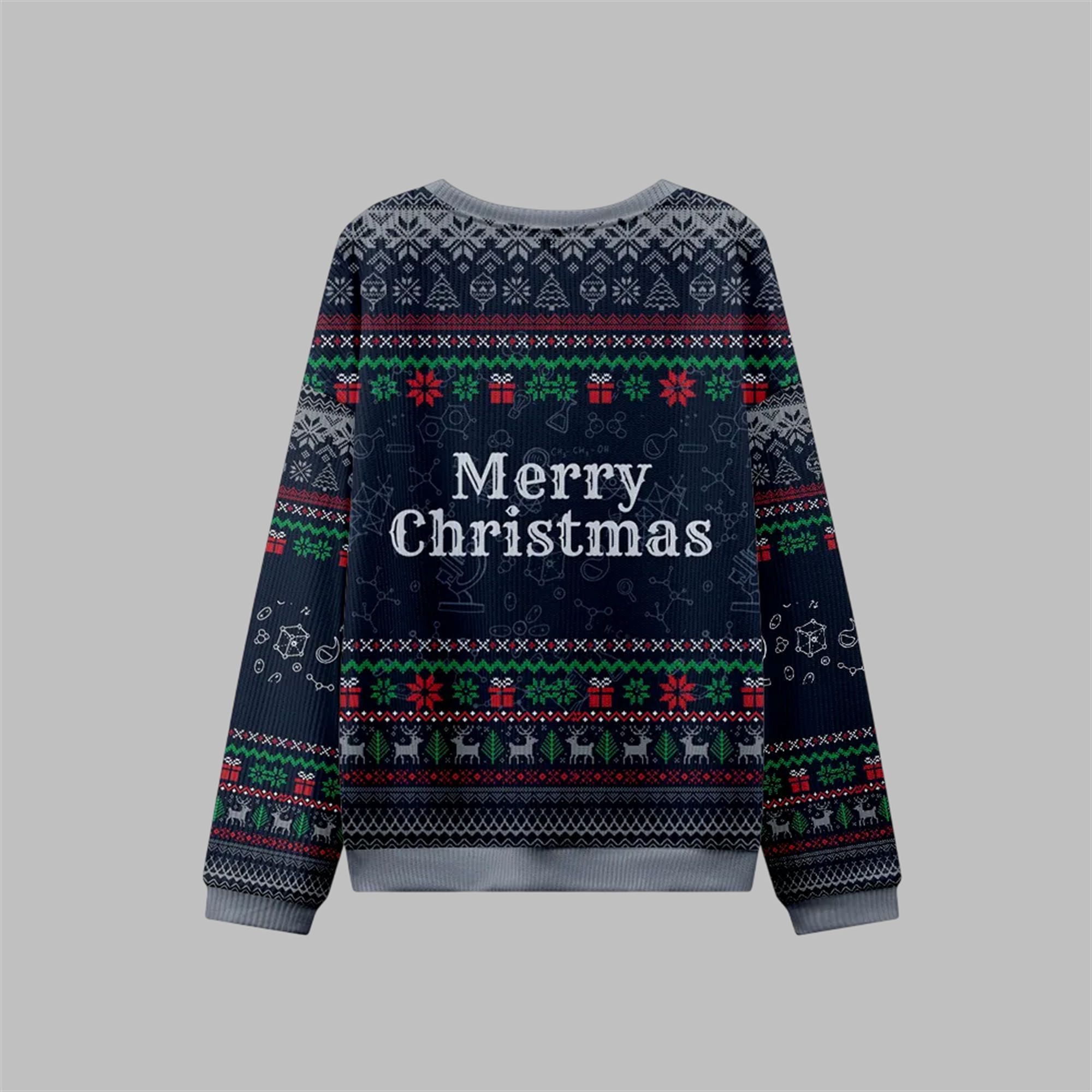 2025 Christmas Ho Ho Ho Holmium Ugly Sweater - Image 3