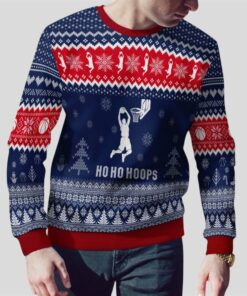 Alternative view of 2025 Christmas HoHoHoops Basketball Ugly Sweater  