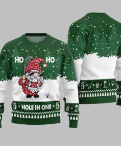 2025 Christmas Hole In One Gnome Ugly Sweater  