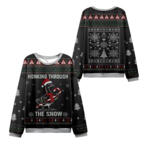 Alternative view of 2025 Christmas Honking Through the Snow Ugly Sweater - Grishko.com