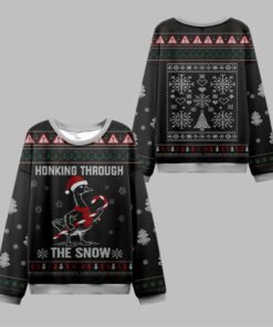 2025 Christmas Honking Through the Snow Ugly Sweater  