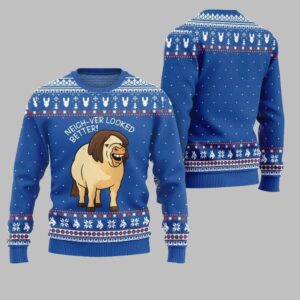 2025 Christmas Horse Neigh-ver Looked Better Ugly Christmas Sweater - Grishko.com