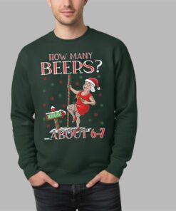 Alternative view of 2025 Christmas How Many Beer About 6 7 Ugly Sweater  