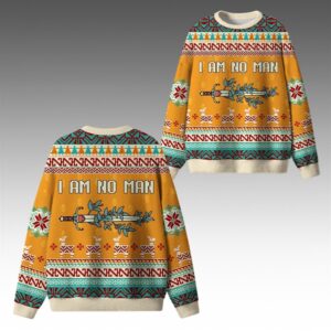 Alternative view of 2025 Christmas I Am No Man Ugly Sweater - Grishko.com