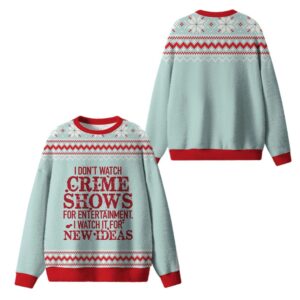 Alternative view of 2025 Christmas I Don't Watch Crime Shows Ugly Sweater - Grishko.com