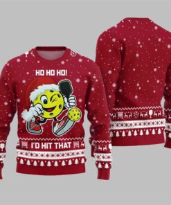 2025 Christmas I'd Hit That Pickleball Ugly Sweater  
