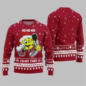 2025 Christmas I'd Hit That Pickleball Ugly Sweater - Grishko.com