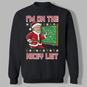 2025 Christmas Im On The Nicey List Ugly Sweater - Grishko.com
