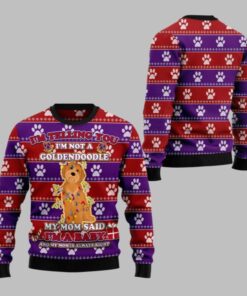 2025 Christmas I'm Telling You Im Not A Goldendoodle Im a Baby Ugly Christmas Sweater  
