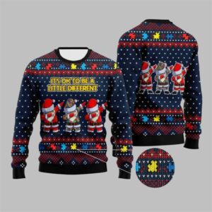 2025 Christmas It's Ok To Be A Little Different Ugly Sweater - Grishko.com