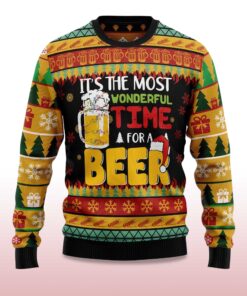 Alternative view of 2025 Christmas Itâ€™s The Most Wonderful Time For A Beer Ugly Sweater