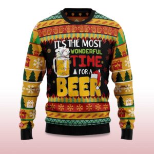 Alternative view of 2025 Christmas Itâ€™s The Most Wonderful Time For A Beer Ugly Sweater