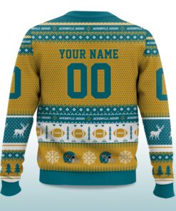 Alternative view of 2025 Christmas Jaguars Personalized Ugly Sweater